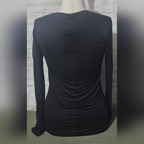 Nike Dry Fit Women's Small Black Long Sleeve Tee - Picture 6 of 9